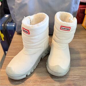 Hunter Kids' Intrepid Snow Boot in White UK11
